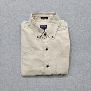J. Crew Cream Long Sleeves Garment Dye Shirt Size S
